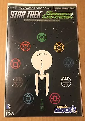 Star Trek Green Lantern The Spectrum War #1 Comic Block Exclusive IDW DC Comics • £11.08