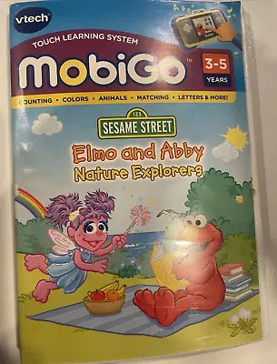 Vtech MobiGo Touch Learning System Sesame Street Elmo & Abby Nature Explorers • $7.99
