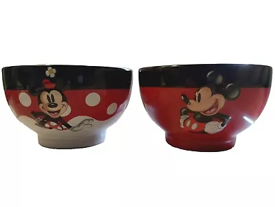 3D Disney Parks Mickey & Minnie Mouse Cereal/Soup Bowls • $41.64