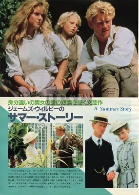 JAMES WILBY IMOGEN STUBBS A Summer Story 1989 JPN Picture Clipping 8x11 Pj/u • £3.67