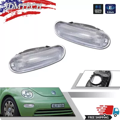 Turn Signal Light For 98-2005 Volkswagen Beetle Plastic Lens LH & RH Set Of 2 • $34.99