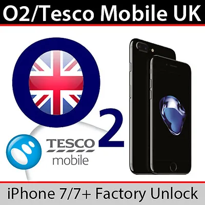O2UK/Tesco Mobile IPhone 7/7 Plus Factory Unlock Service • $2.51