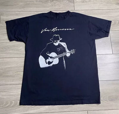Vintage Guitarist VAN MORRISON Concert Tour Shirt Black Unisex S-5XL • $20.99