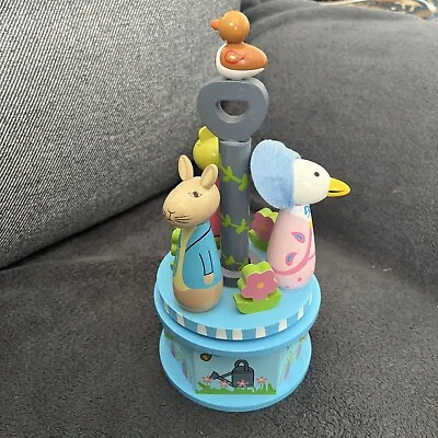 £15 • Buy Beatrix Potter Peter Rabbit Wooden Turning Toy Musical Carousel Collectable