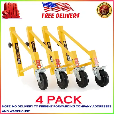 MetalTech Set Of 14-Inch Baker Style Scaffolding Outriggers With Casters 4 Pack • $115.80