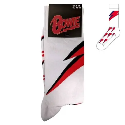 David Bowie Flash Lightning Socks (UK 7-11) Official Licensed Merchandise Fan • $8.64