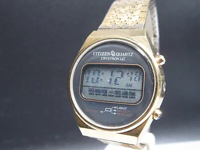 $92.68 • Buy D261 ⭐⭐Vintage   CITIZEN CRYSTRON LCD   Digital Quartz Watch ⭐⭐