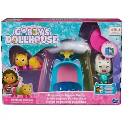 Gabby's Dollhouse *PAW-TASTIC PAJAMA PARTY* Pandy Paws Pillow Cat Figures • $12.99