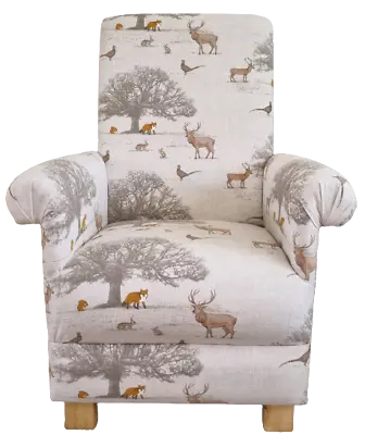£114.85 • Buy Fryetts Tatton Animals Fabric Child's Chair Natural Armchair Kids Children Foxes