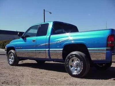 Fit:98-2001 Dodge Ram 2 Door Club Cab Dually Bed Rocker Panel Trim 8.5  • $293.49