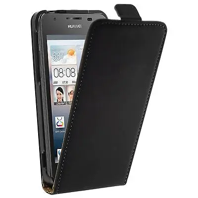 Artificial Leather Case For Huawei Ascend G510 Flip-Case White • $14.69