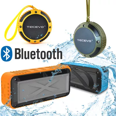 TECEVO Bluetooth Wireless Speaker Outdoor Waterproof For Samsung IPhone Sony LG • £24.95