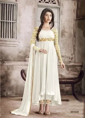 Ethnic Indian Heavy Anarkali Salwar Kameez Pakistani Dress Georgette Party Gown • $73.89