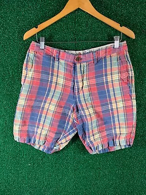 Tommy Bahama Jeans Mens Madras Plaid Shorts Sz. 32 Cotton • $16.99