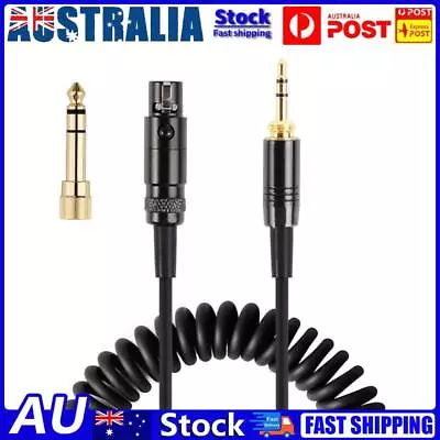 Gold Plated Audio Cable 3.5mm Male To Mini Spring Headset Cord For AKG Q701 K702 • $21.69