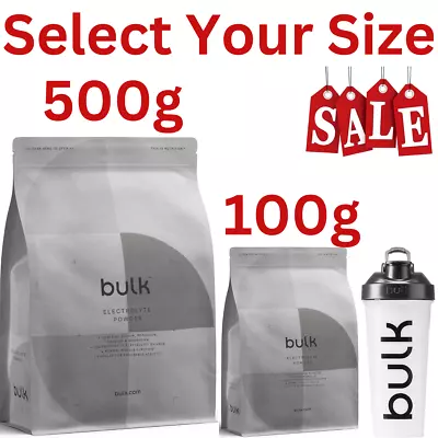 Bulk Electrolyte Powder Unflavoured 100g 500g Servings Packaging May Vary UK • £5.97