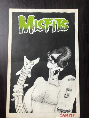 Rare MISFITS 17  X 11  Record Store LP PROMO Poster DANZIG PUNK Rock MEMORIBILIA • $49.99