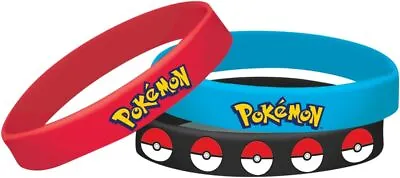 Pokemon Core Nintendo Video Game Kids Birthday Party Favor Rubber Bracelets • $11.47