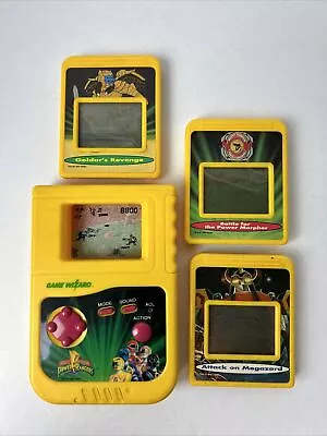 Power Rangers Game Wizard Handheld Video Game W/3 Games 1994 Micro Games Tested • $24.90