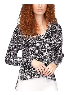 MICHAEL MICHAEL KORS Womens Black Long Sleeve V Neck Sweater XL • $10.99