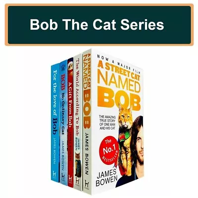 Bob The Cat Series 5 Books Collection Set By James Bowen No Ordinary Cat Gift • £22.95