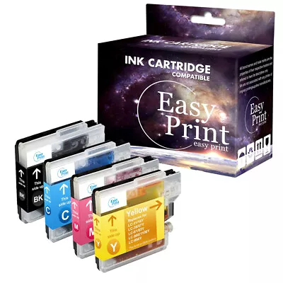 4PK LC61 Ink Cartridge Fits Brother MFC-6490CW MFC-J270w DCP-163C DCP-J715W • $9.99