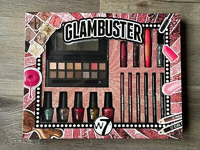 W7 Glambuster 16 Piece Make Up Gift Set - Lipstick Eyeshadow Eyeliner Gloss NUDE • £10