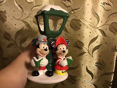 Vintage Disney Candle￼ Holder Teleflora Mickey Minnie Mouse Figurine • $39