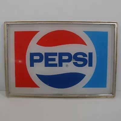 Vintage Pepsi Logo Cornelius Vending Machine Plastic Plaque Sign Vend-O-Matic • $14.99