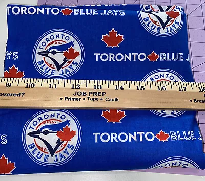 MLB Toronto Blue Jays By The Yard (36” X 60”) Cotton Fabric New • $10