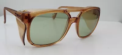 $37.40 • Buy Vintage Willson Turbo Brown Pilot Sunglasses France FRAMES ONLY