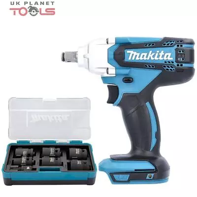 Makita DTW190 18V Impact Wrench + 7 Pcs 1/2  Socket Set • £108.84