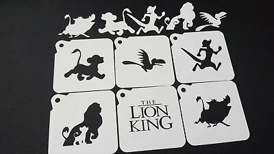 £8.95 • Buy Set Of 6pcs Lion King Simba Zazu Rafiki Timon Airbrush Stencils Face Paint Party