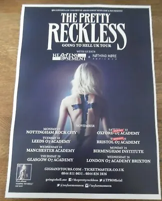£6.99 • Buy The Pretty Reckless - Live Band Music Show Promotional Tour Concert Gig Poster