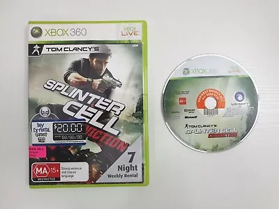 TOM CLANCY'S SPLINTER CELL: CONVICTION Microsoft Xbox 360 Game TESTED EX-RENTAL • $6.50