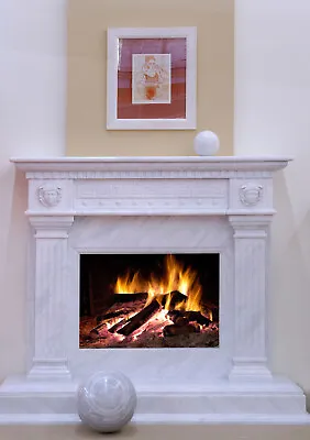 Kozani Marble Fireplace Surround • $6000