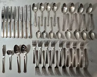 Oneida Silversmith USA Canada 44 Piece Set 1978 Clairhill Fairhill Utensils • $69.99