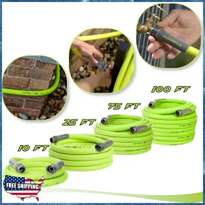 5/10/25/75/100 Ft Heavy Duty Garden  5/8 In Water Hose With 3/4 In GHT Fittings • $13.73