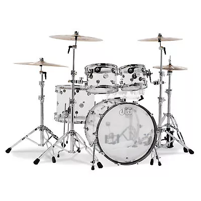 DW Drum Workshop DDAC2214CL Design Series 4-Pc Drum Kit Shell Pack Clear Acrylic • $1749