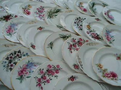 Single VINTAGE Bone China Side/tea PLATES ~ Guaranteed PRETTY Mis-matched Ones!… • £3.50