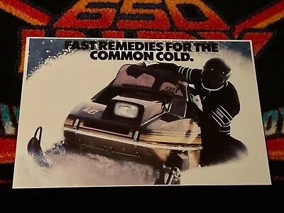 🏁 ‘80 YAMAHA SRX 440 Snowmobile Poster Vintage Sled  ((FAST REMEDIES)) • $21.88