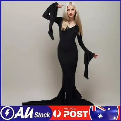 Gothic Style Cosplay Costume Slim Fit Women Flying Sleeve Vintage Party Clothing • $20.39