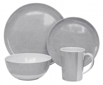 £44.95 • Buy 16Pc Melamine Dinner Set BBQ Camping Picnic Party Tableware Plates Bowls Mugs