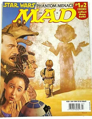 MAD Magazine 383 1999 Star Wars Phantom Menace Jesse Ventura Spy Vs. Spy • $7.50