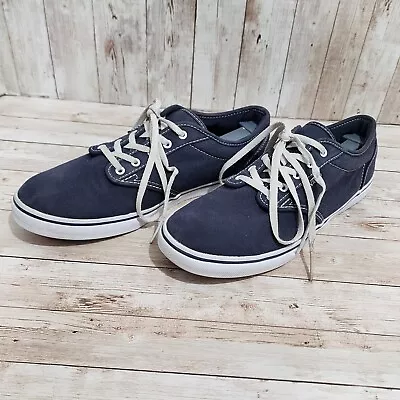 Vans Atwood Sneakers Womens 8.5 Navy Blue Low Top Lace Up Skater Lifestyle Shoes • $21.99