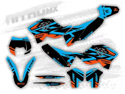 NitroMX Graphic Kit For KTM EXC EXC-F 125 250 300 450 530 2008 2009 2010 2011 • $159.90