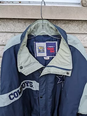 NFL Game Day C Competitor 3X - XXXL  DALLAS Cowboys Paper Puffer Coat Vintage • $119.99