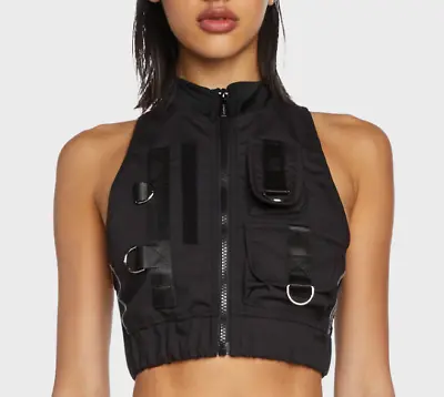 Namilia Desert Tactical Vest Top Black Cosplay / Influencer/Rare   Size XS/EU34 • $85.47