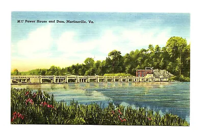 Martinsville Virginia VA Postcard Dam Power House • $2.49