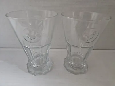 Vintage Embossed Pair (2) Chicken Drinking Glasses • $20